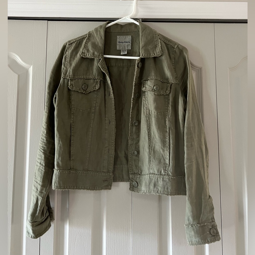 Tommy Bahama palm linen jacket